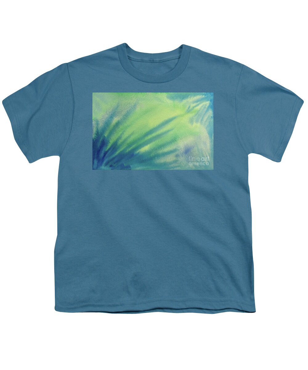Abstract Youth T-Shirt featuring the painting Under Sea Abstract by Lisa Neuman