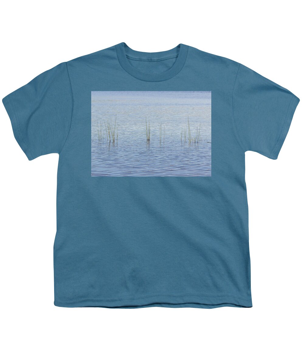 Landscapes Youth T-Shirt featuring the photograph Waterscapes - Shohola Lake Poconos by Amelia Pearn