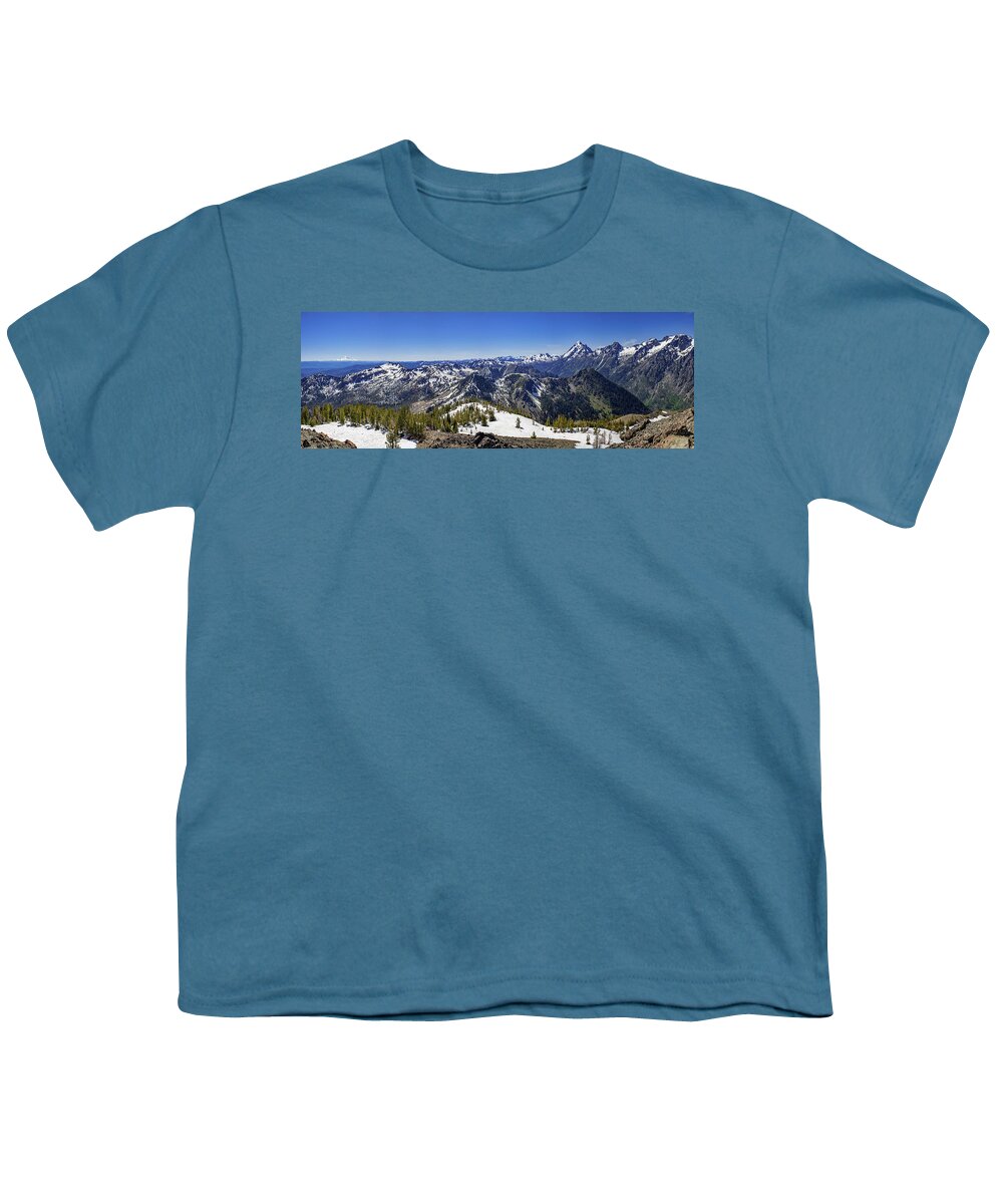 Panorama Youth T-Shirt featuring the photograph Wenatchee Mountains by Pelo Blanco Photo