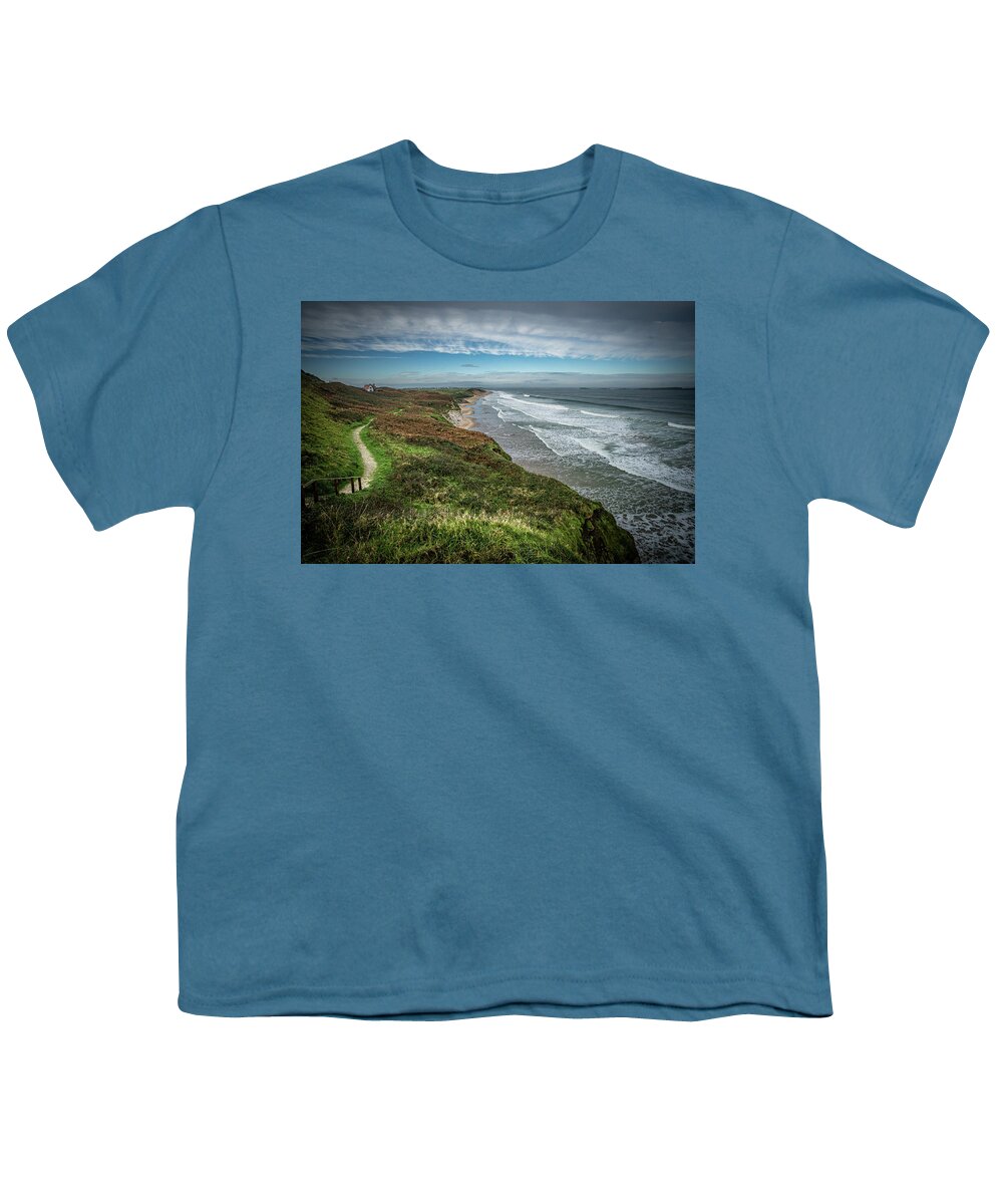 White Youth T-Shirt featuring the photograph Whiterocks Path by Nigel R Bell