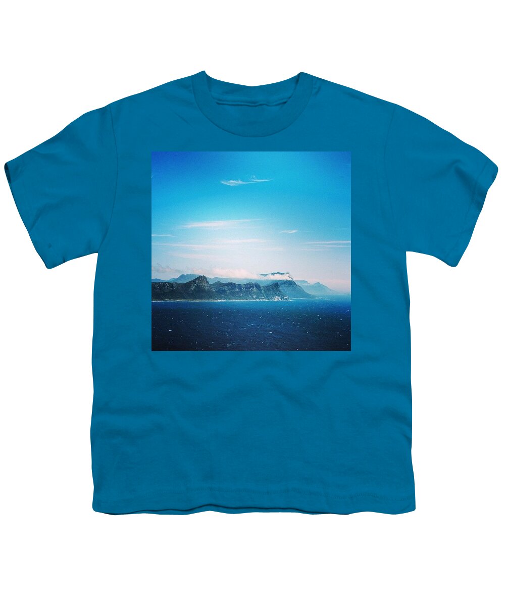 Blue Youth T-Shirt featuring the photograph Cape Point, South Africa by Aleck Cartwright