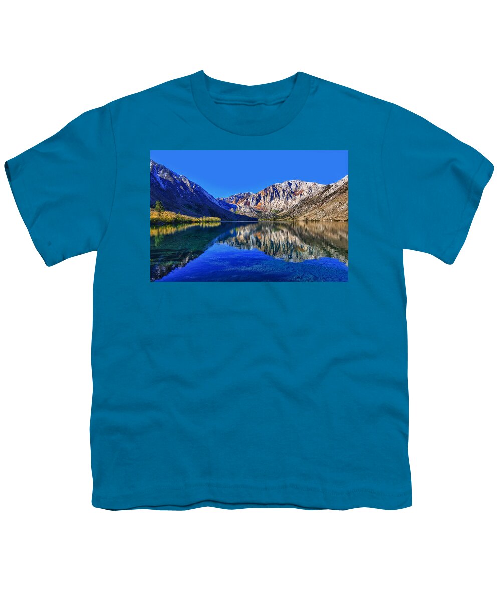 Lake Youth T-Shirt featuring the photograph Convict Lake Reflections by Beth Sargent