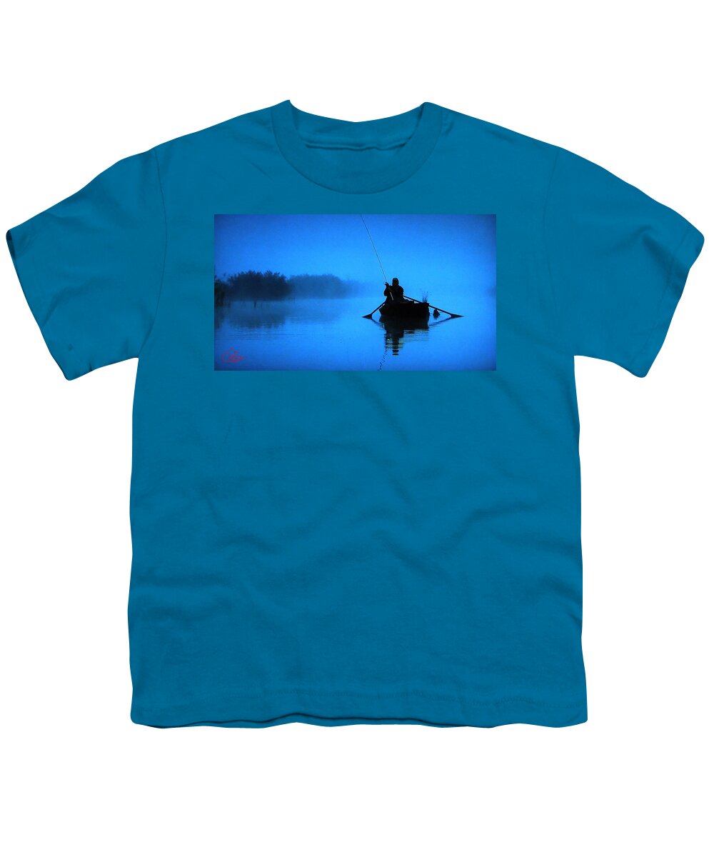 Colette Youth T-Shirt featuring the photograph Early Morning Fishing by Colette V Hera Guggenheim