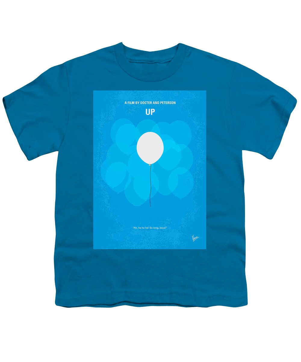 Up Youth T-Shirt featuring the digital art My UP minimal movie poster by Chungkong Art