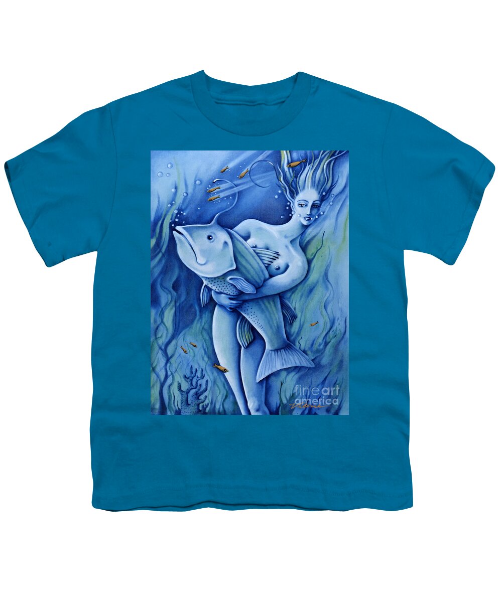 Fantasy Youth T-Shirt featuring the painting Water by Valerie White