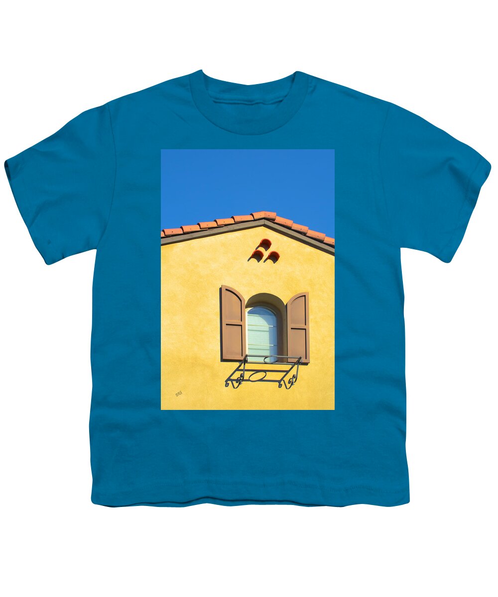 Window Youth T-Shirt featuring the photograph Woodbury Windows No 1 by Ben and Raisa Gertsberg