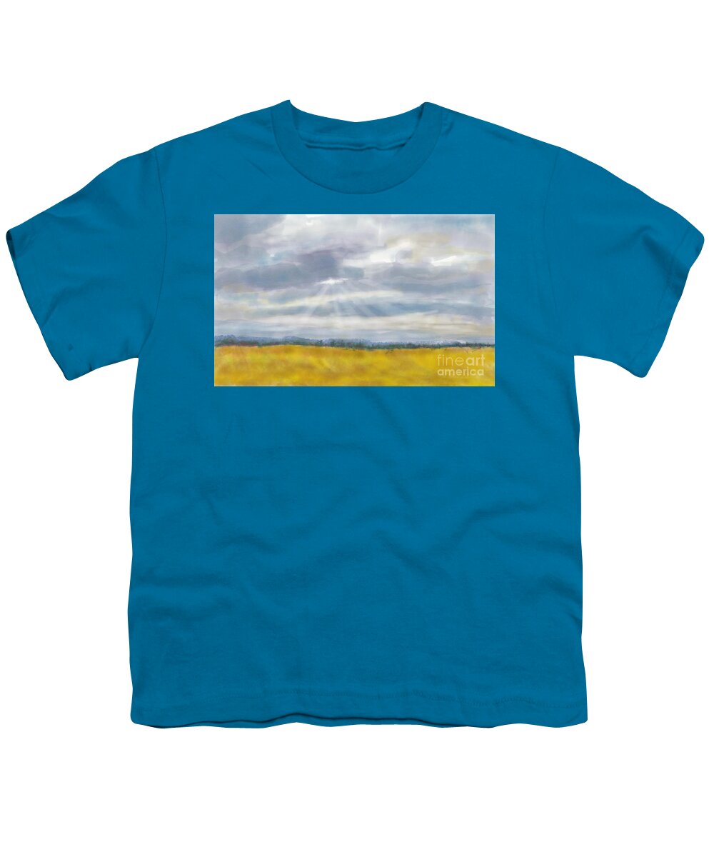 Sky Youth T-Shirt featuring the painting There's Always Hope by Susan Sarabasha