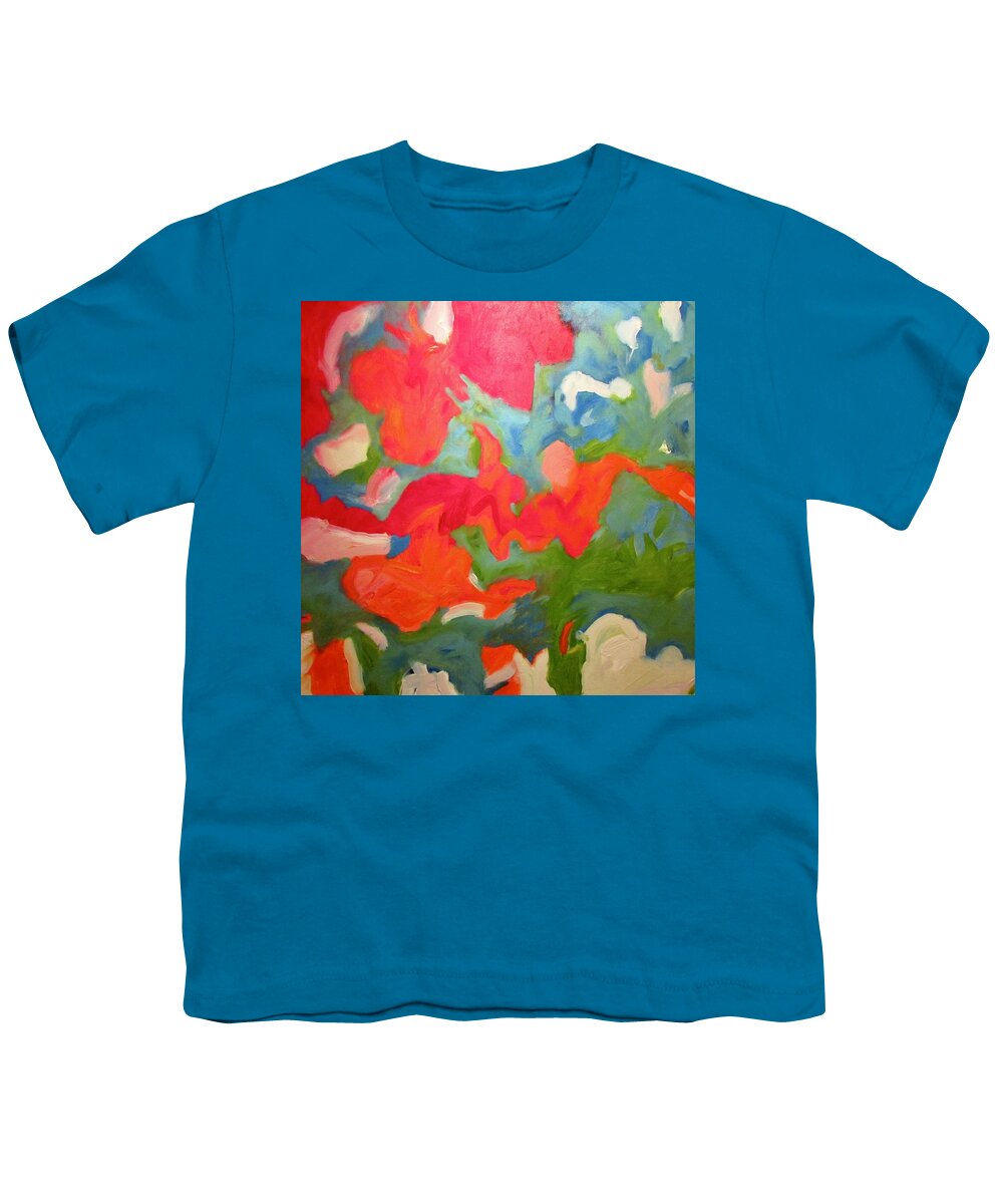 Pink Youth T-Shirt featuring the painting Hello It's Me by Steven Miller