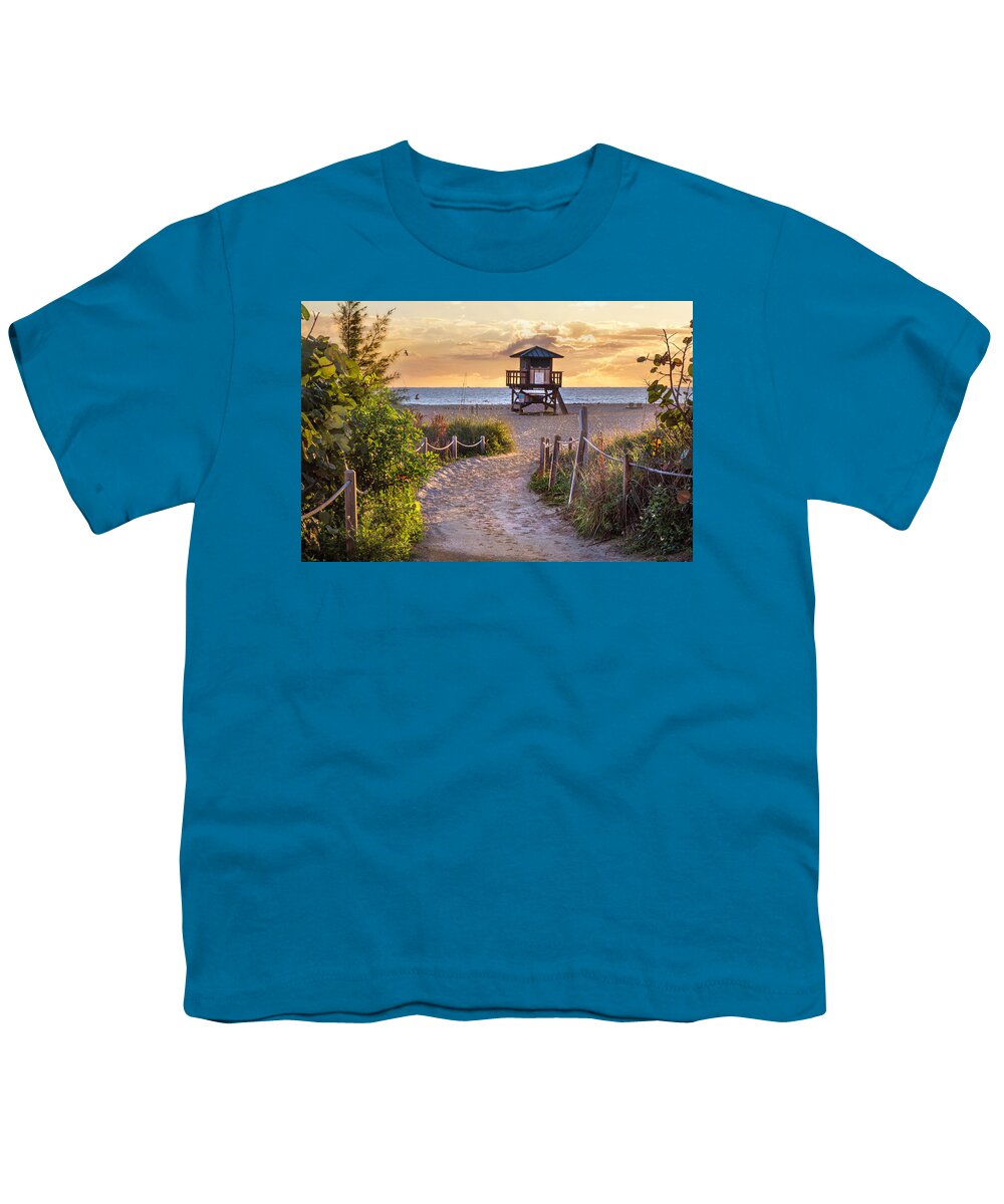 Birds Youth T-Shirt featuring the photograph In an Island Kind of Mood by Debra and Dave Vanderlaan