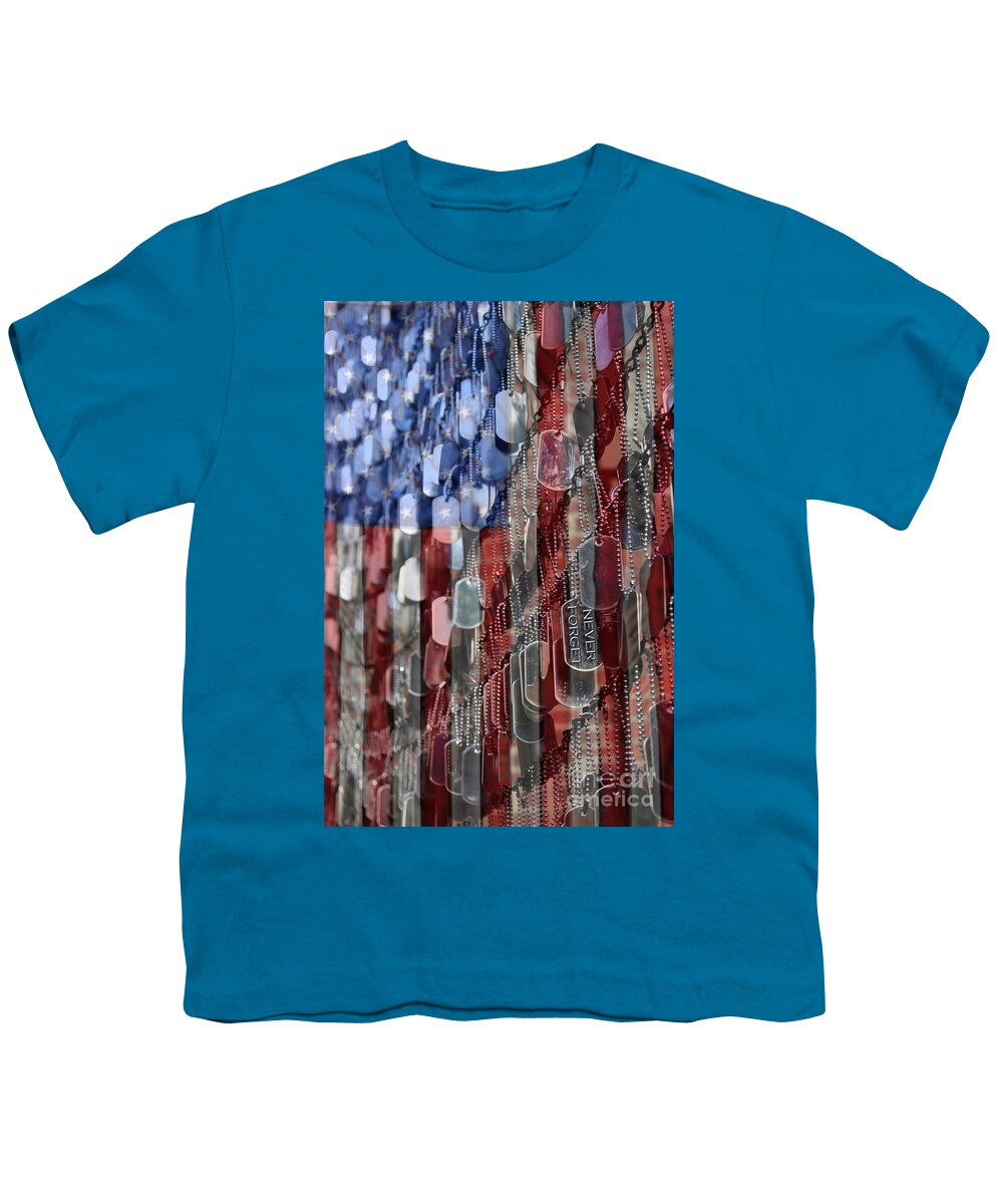 Patriotic Youth T-Shirt featuring the photograph Never Forget American Sacrifice by DJ Florek