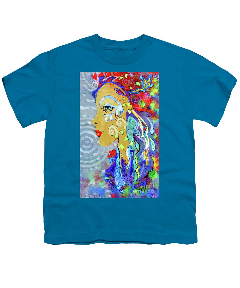 Woman Youth T-Shirt featuring the drawing Rachel's Hope by Elaine Berger