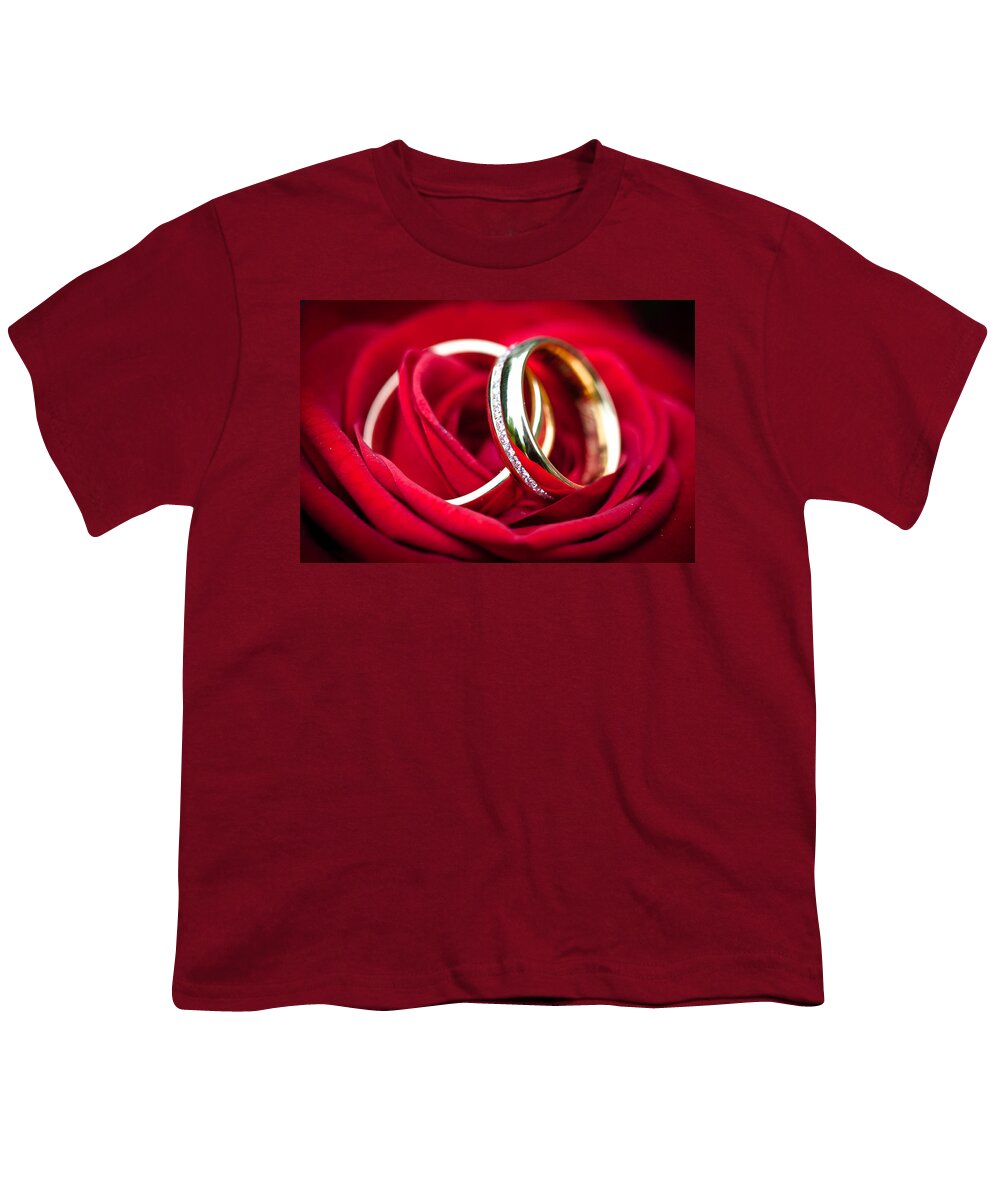 Wedding Youth T-Shirt featuring the photograph Wedding Rings #2 by Ralf Kaiser