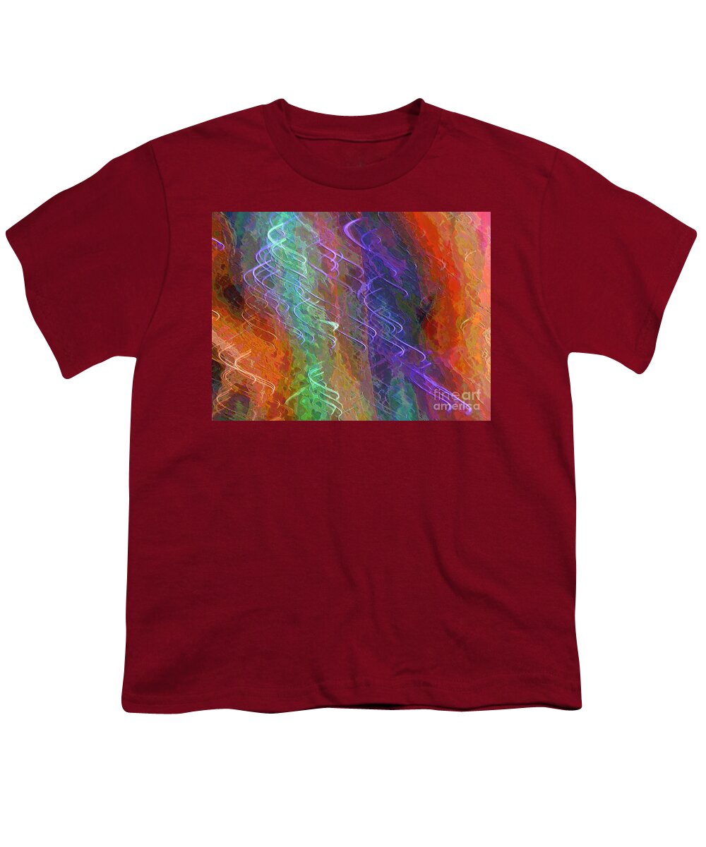 Celeritas Youth T-Shirt featuring the mixed media Celeritas 56 by Leigh Eldred