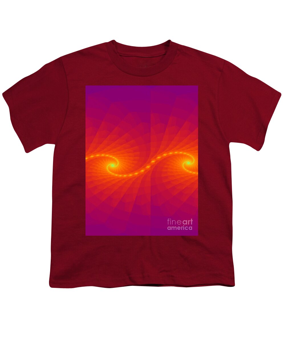 Energy Youth T-Shirt featuring the photograph Energy Wave Abstract Digital Art #2 by Robyn King