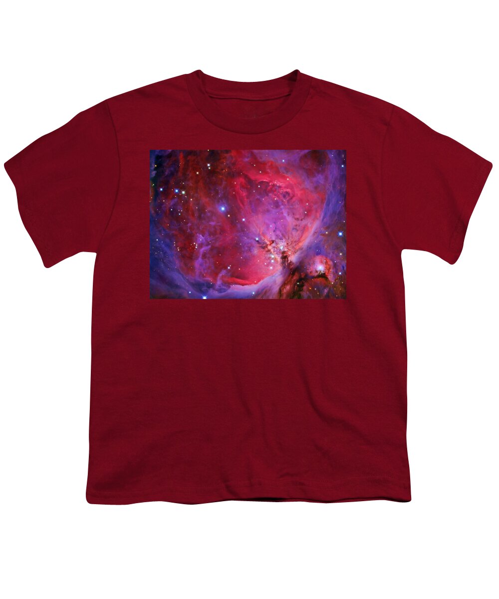 Orion Nebula Youth T-Shirt featuring the photograph Messier 42 by George Pedro