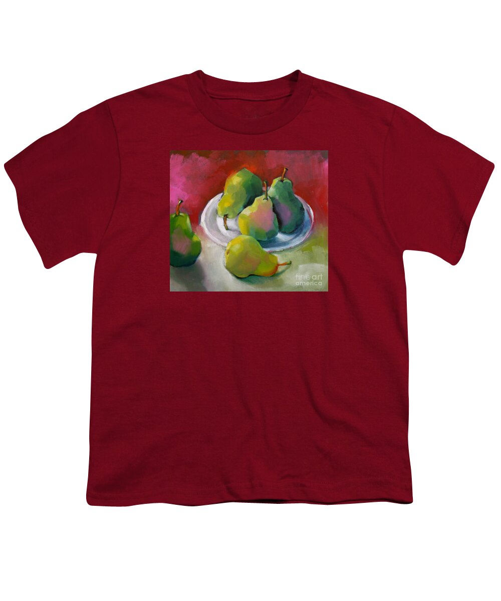 Pears Youth T-Shirt featuring the painting Pears by Michelle Abrams