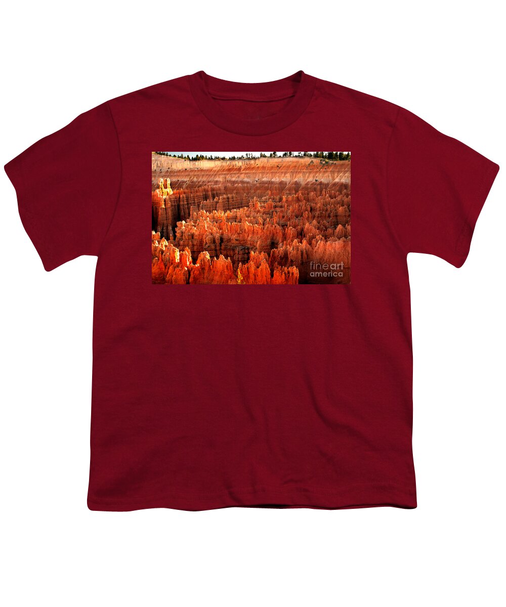 Rock Formations Youth T-Shirt featuring the photograph Hoodoos at Sunrise by Robert Bales
