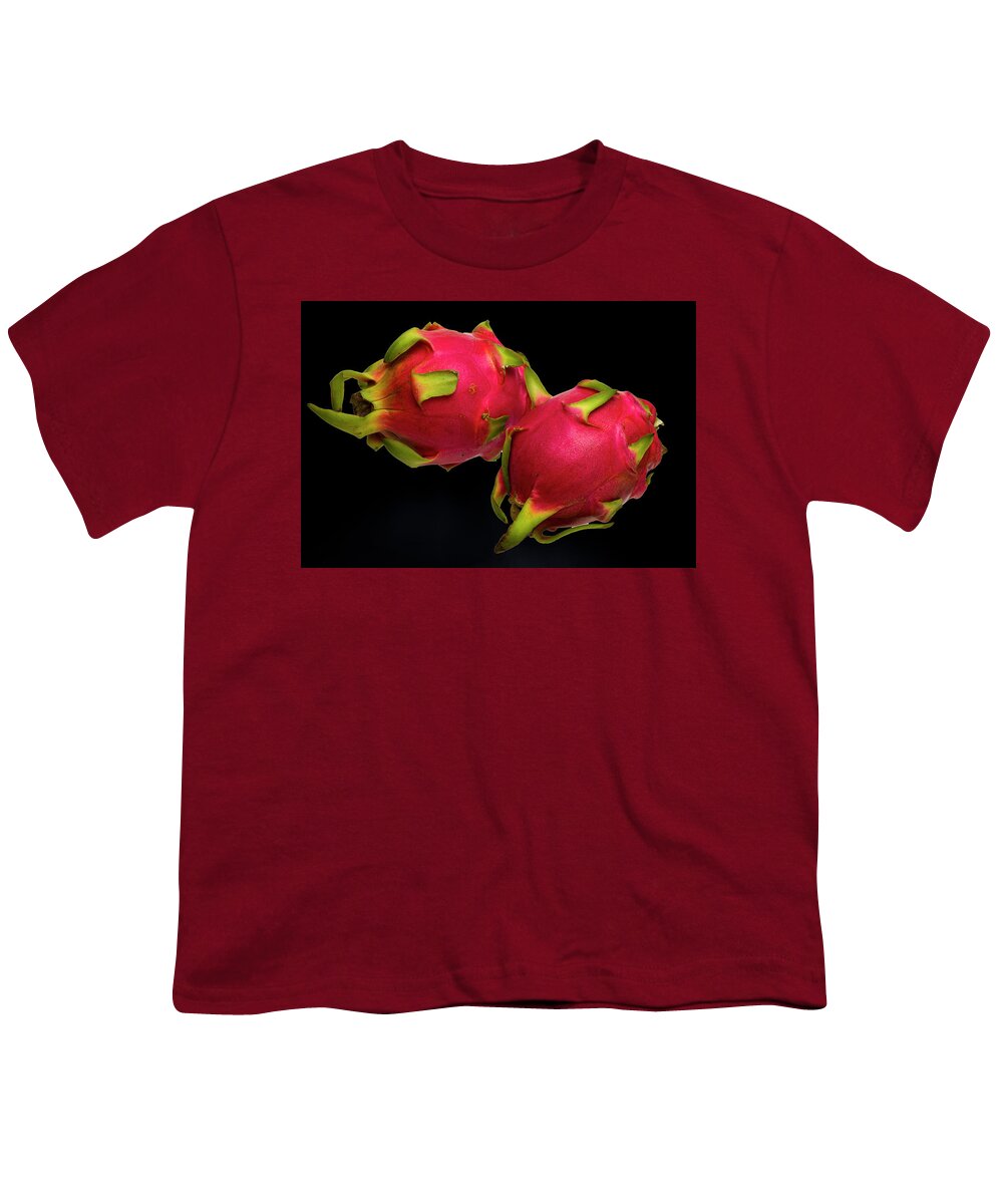 Dragon Fruit Youth T-Shirt featuring the photograph Pink Dragon Fruit #2 by David French