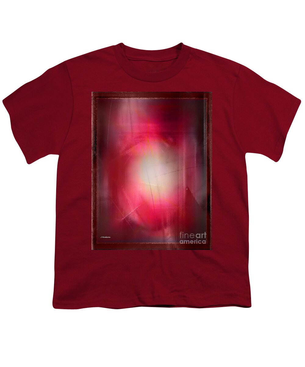 Abstract Youth T-Shirt featuring the digital art Abstract 707-2015 by John Krakora