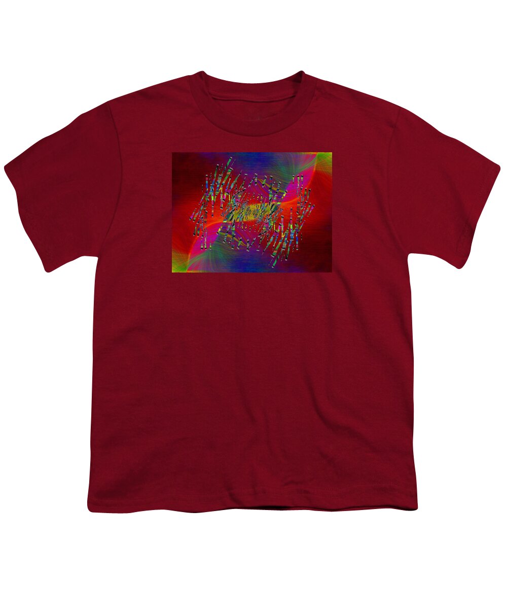Abstract Youth T-Shirt featuring the digital art Abstract Cubed 338 by Tim Allen