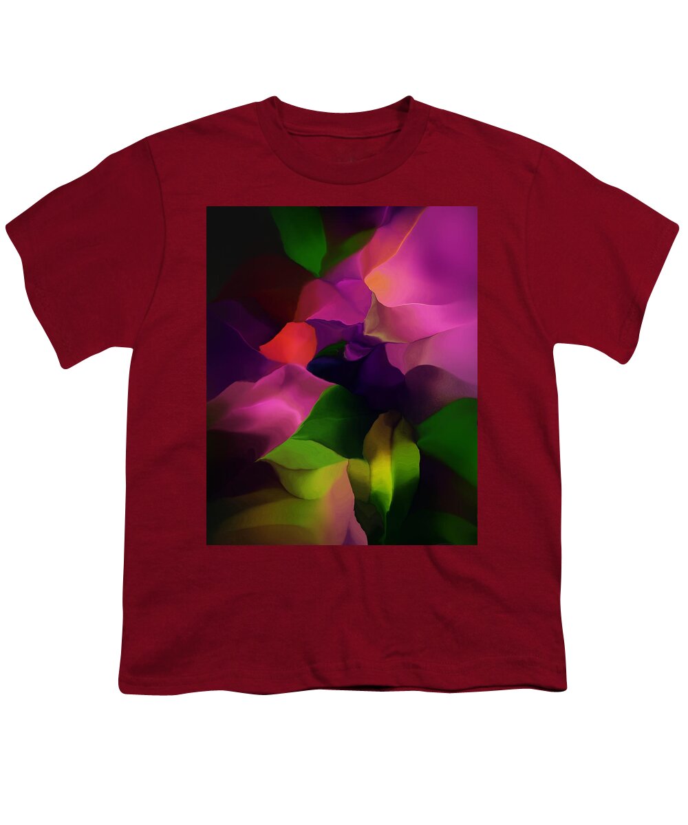  Fine Art Youth T-Shirt featuring the digital art Botanical Fantasy 052016 by David Lane