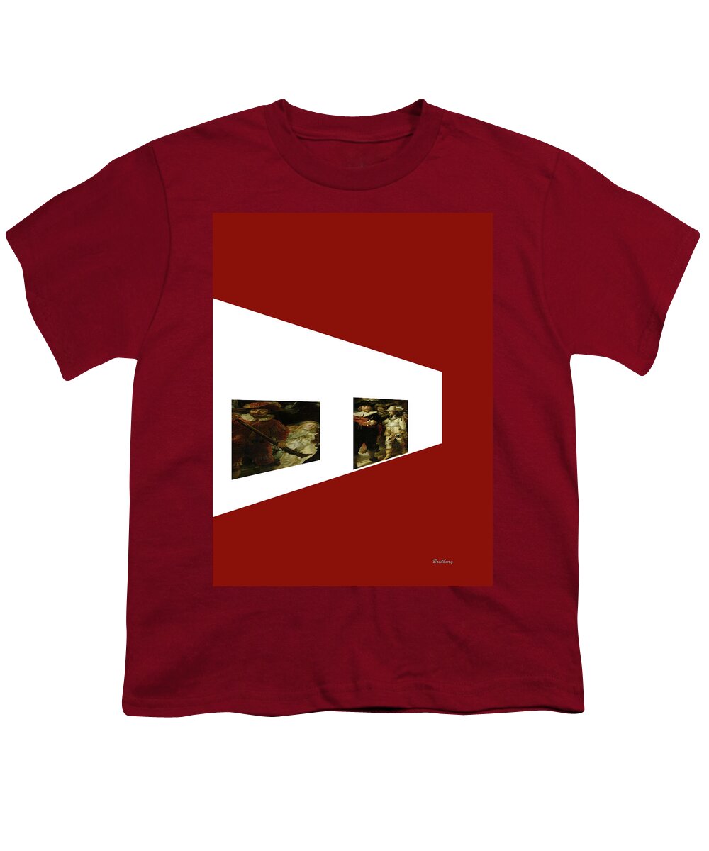 Postmodernism Youth T-Shirt featuring the digital art Comrades by David Bridburg