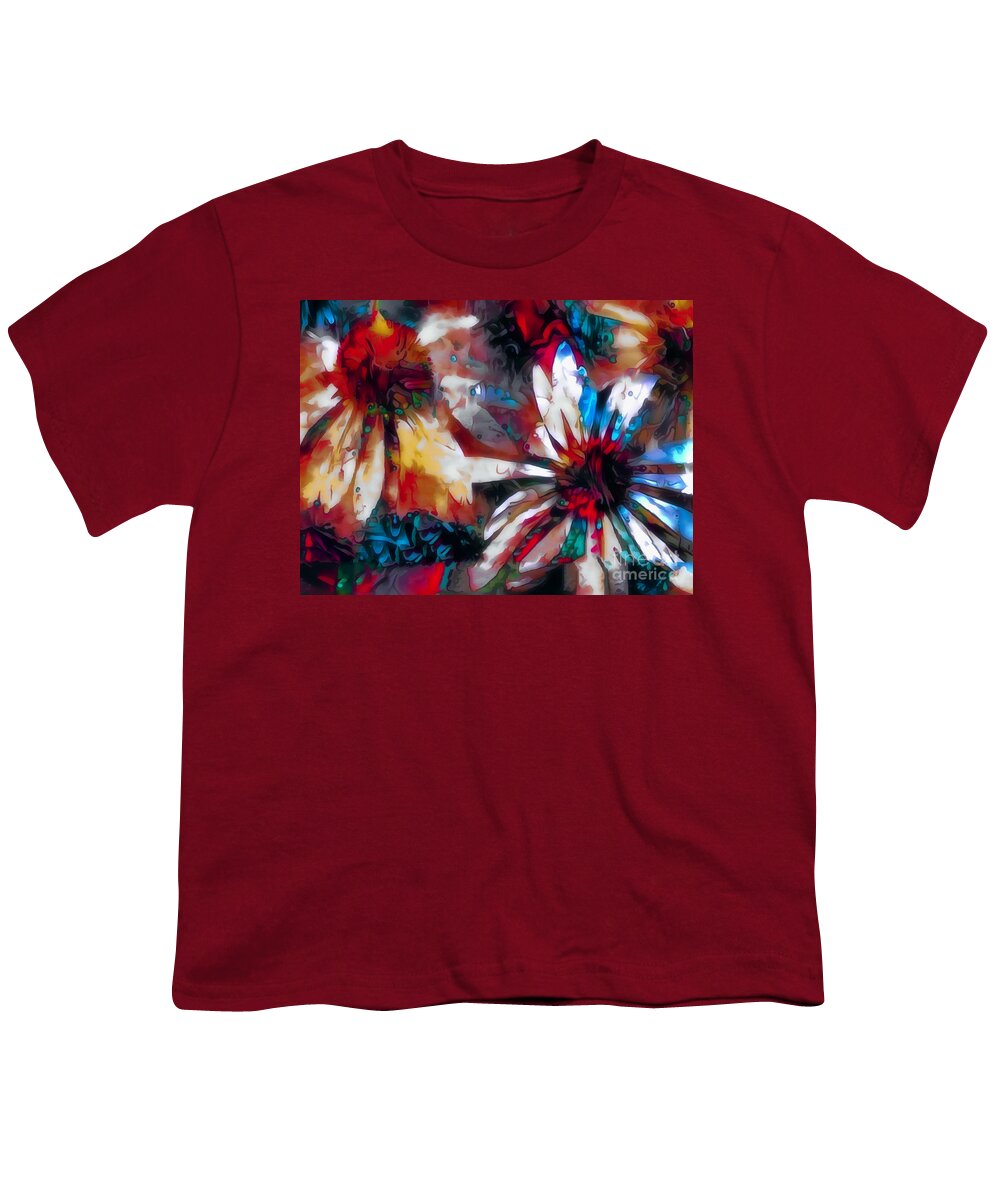 Flowers Youth T-Shirt featuring the photograph Cone Flower Fantasia I by Jack Torcello