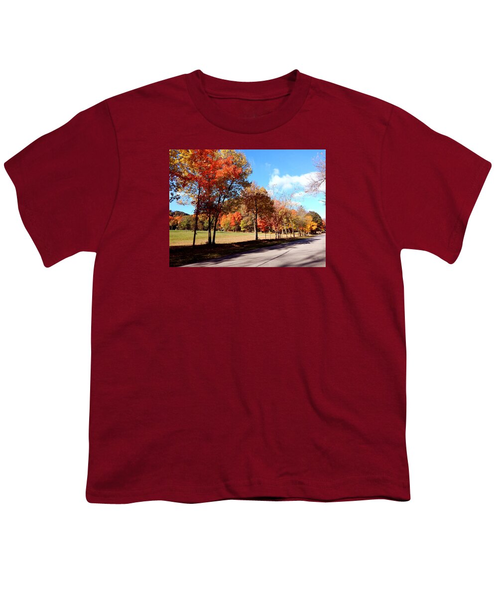 Autumn Youth T-Shirt featuring the photograph Happiness was Found Here by Wild Thing
