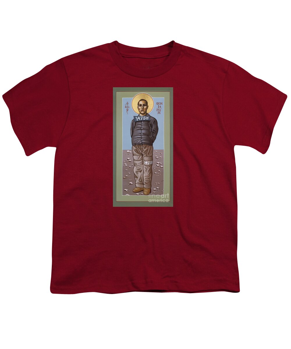Holy Prophet Benjamin Salmon Youth T-Shirt featuring the painting Holy Prophet Benjamin Salmon 083 by William Hart McNichols