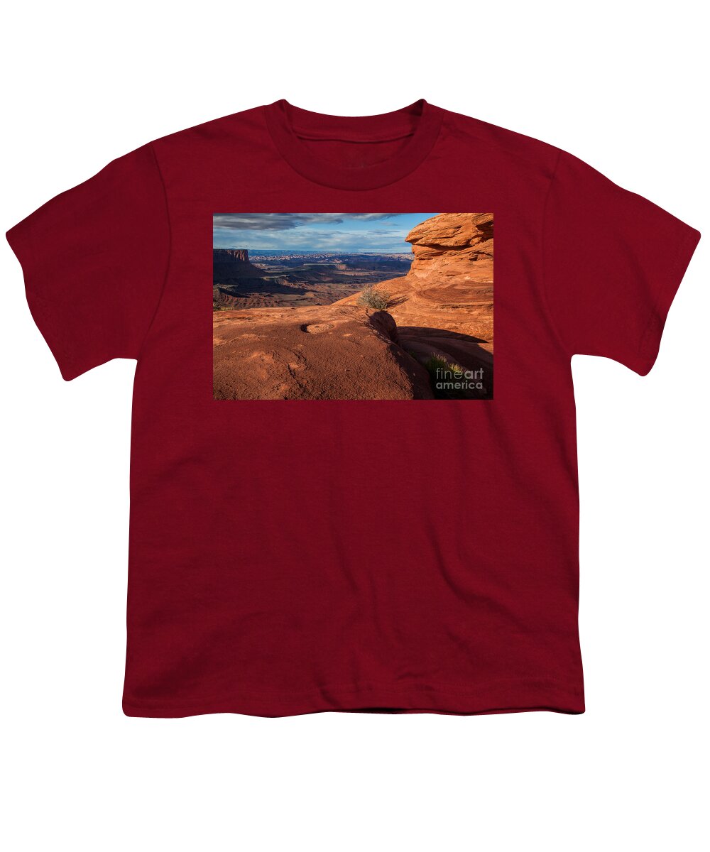 Utah Youth T-Shirt featuring the photograph Morning Shadows by Jim Garrison