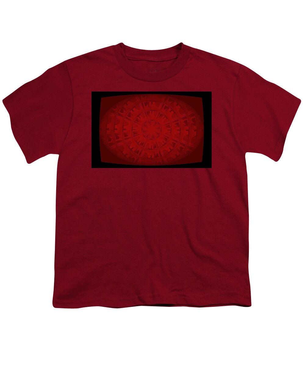 Art Youth T-Shirt featuring the digital art Ruby Connection by Ee Photography