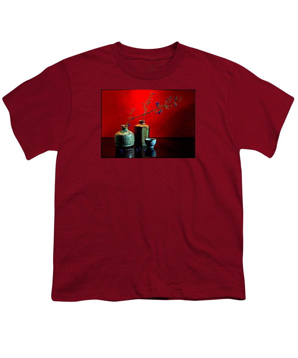 Still Life Youth T-Shirt featuring the photograph Still life with ceramic by Andrei SKY