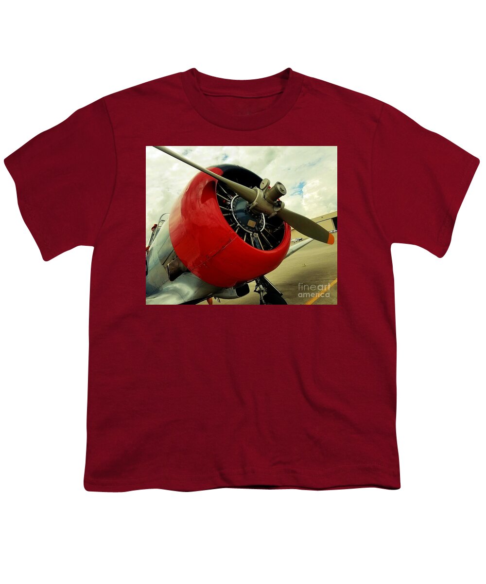 Wwii Youth T-Shirt featuring the photograph T-6 Texan by Amy Regenbogen