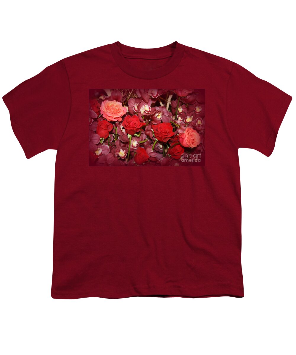 Rose Youth T-Shirt featuring the photograph The Roses and Orchids of Early Spring by Dora Sofia Caputo