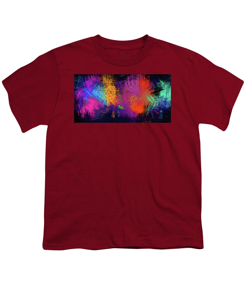 Abstract Youth T-Shirt featuring the painting Abstract - DWP156041 by Dean Wittle