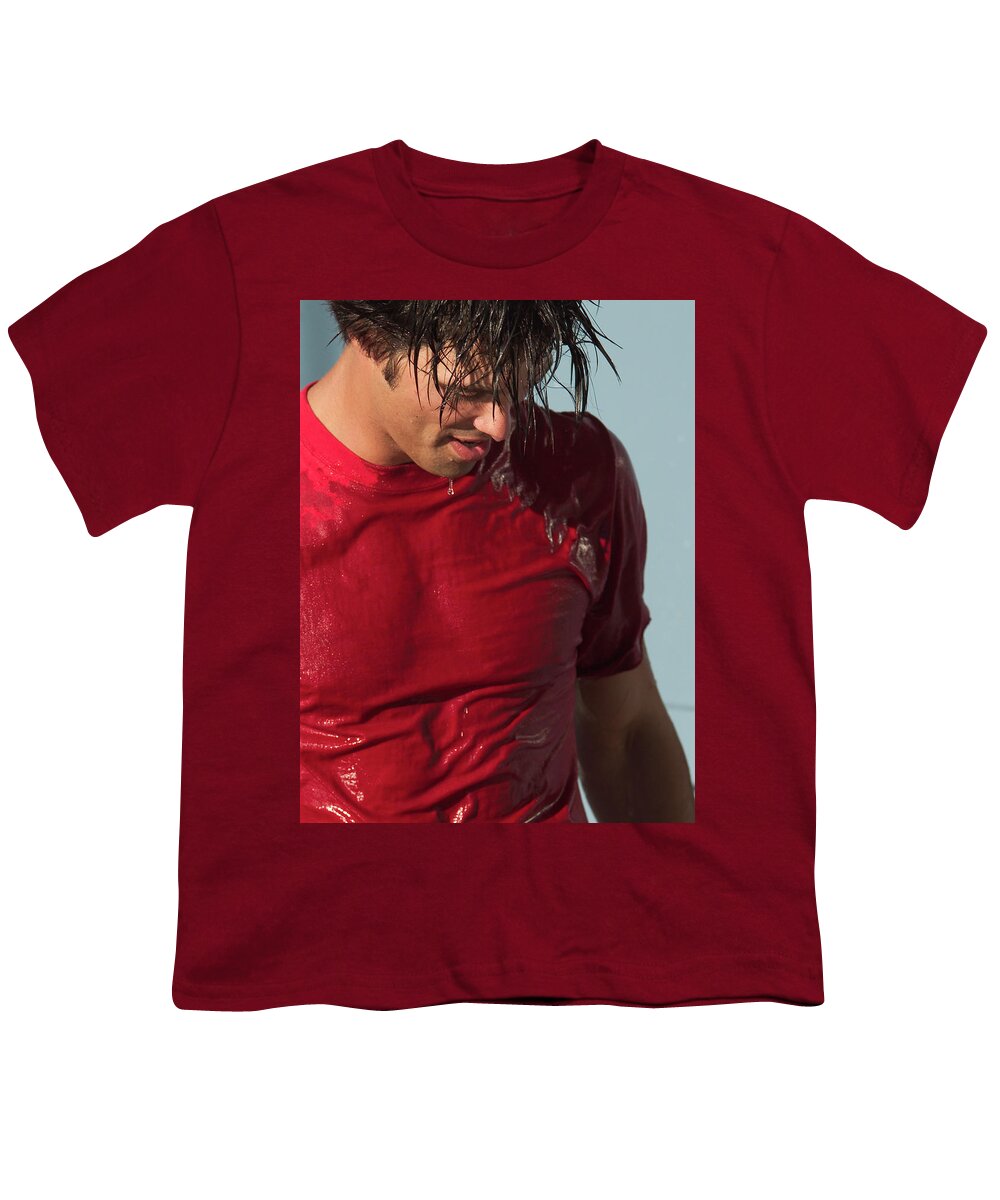 Dv8ca Youth T-Shirt featuring the photograph Dave in Red by Jim Whitley