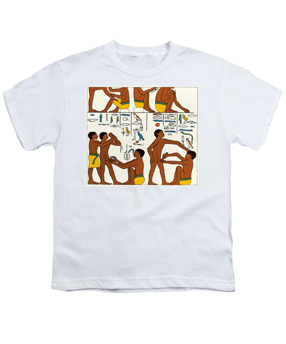 Science Youth T-Shirt featuring the photograph Circumcision, Ancient Egypt, 2600 Bc #1 by Wellcome Images