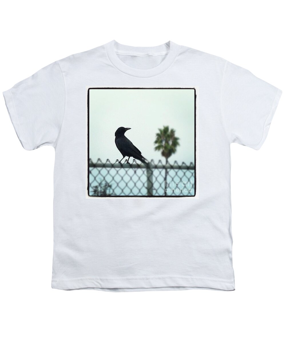 Crow Youth T-Shirt featuring the photograph Silhouette #1 by Denise Railey