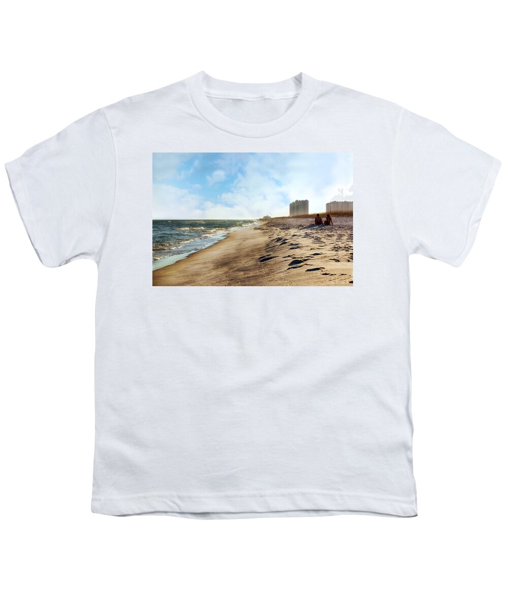 Sunset Youth T-Shirt featuring the photograph The Perfect Date #1 by Sennie Pierson