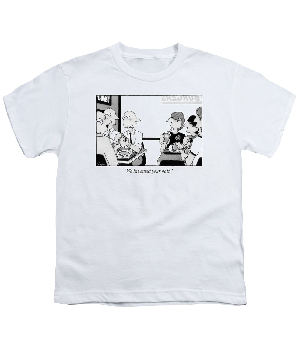 Nostalgia Youth T-Shirt featuring the drawing We Invented Your Hair by William Haefeli