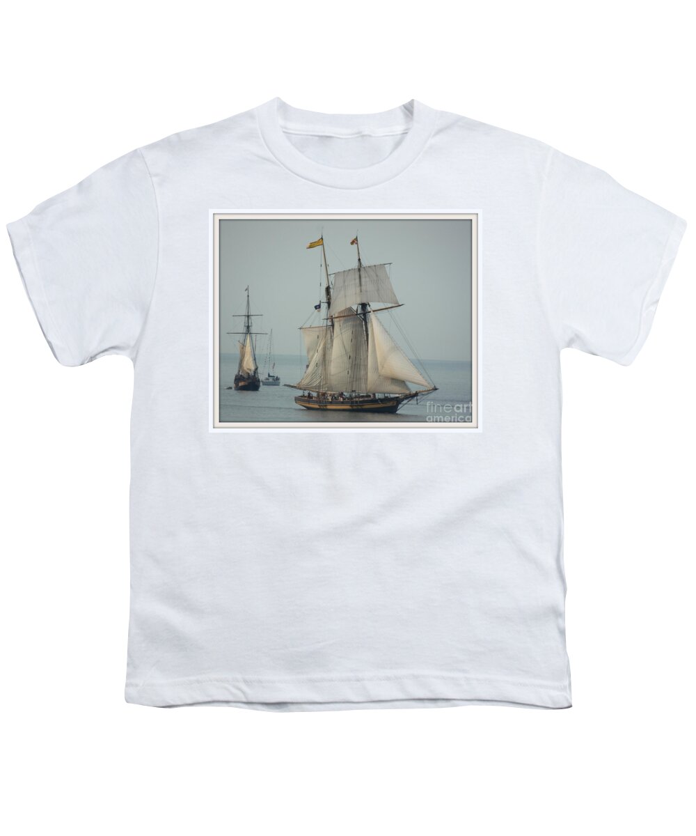 Transportation Youth T-Shirt featuring the photograph 1812 Pride of Baltimore II by Marcia Lee Jones