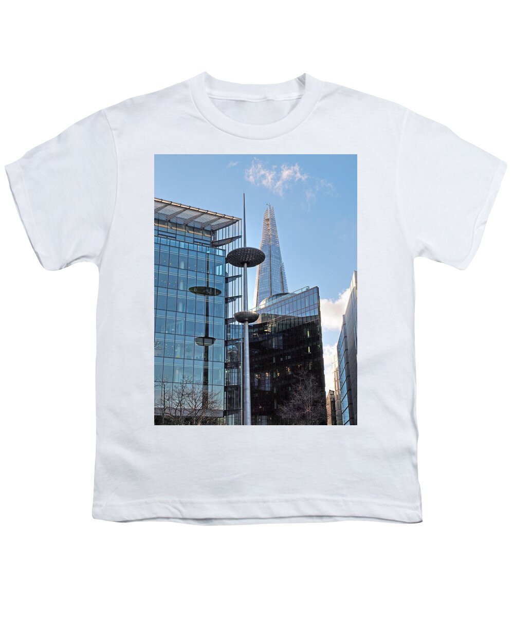 London Architecture Youth T-Shirt featuring the photograph Focus On The Shard London by Gill Billington