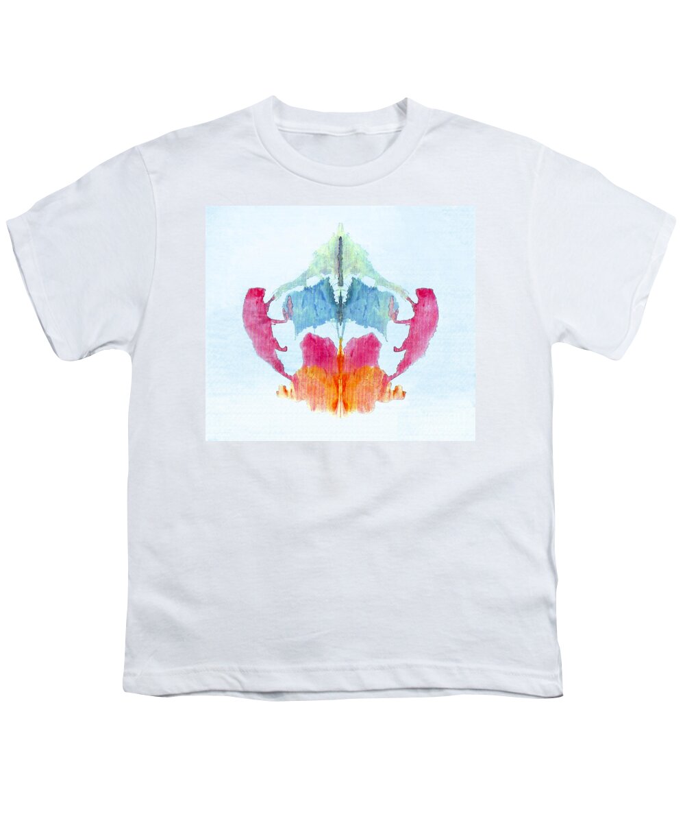 Science Youth T-Shirt featuring the photograph Rorschach Test Card No. 8 #2 by Science Source
