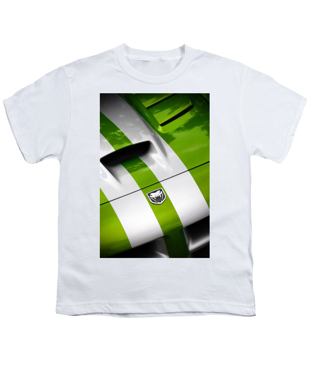 Snakeskin Youth T-Shirt featuring the photograph 2010 Dodge Viper SRT10 by Gordon Dean II