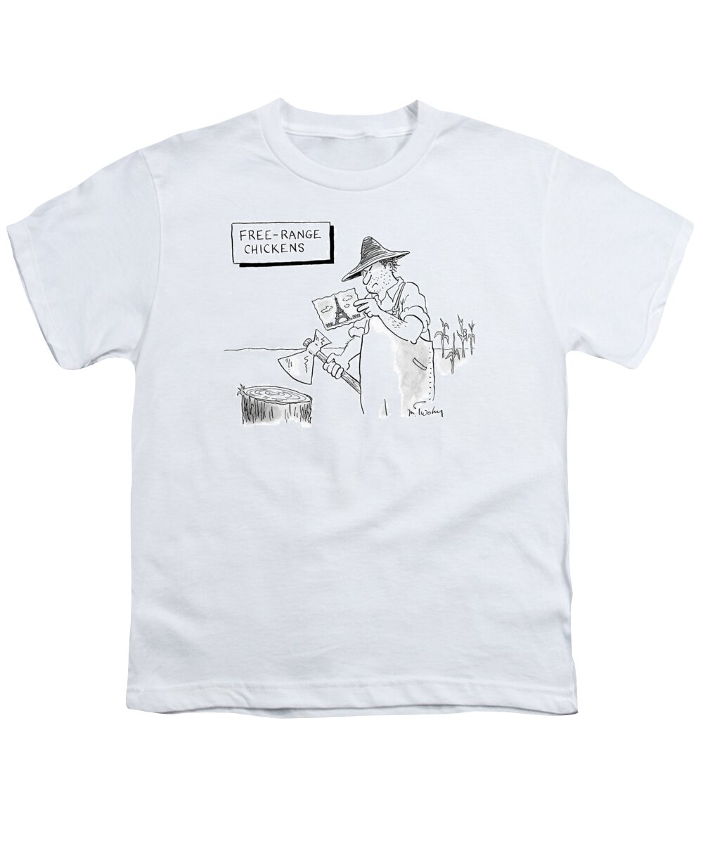 Captionless. Farmers Youth T-Shirt featuring the drawing New Yorker April 20th, 2009 by Mike Twohy