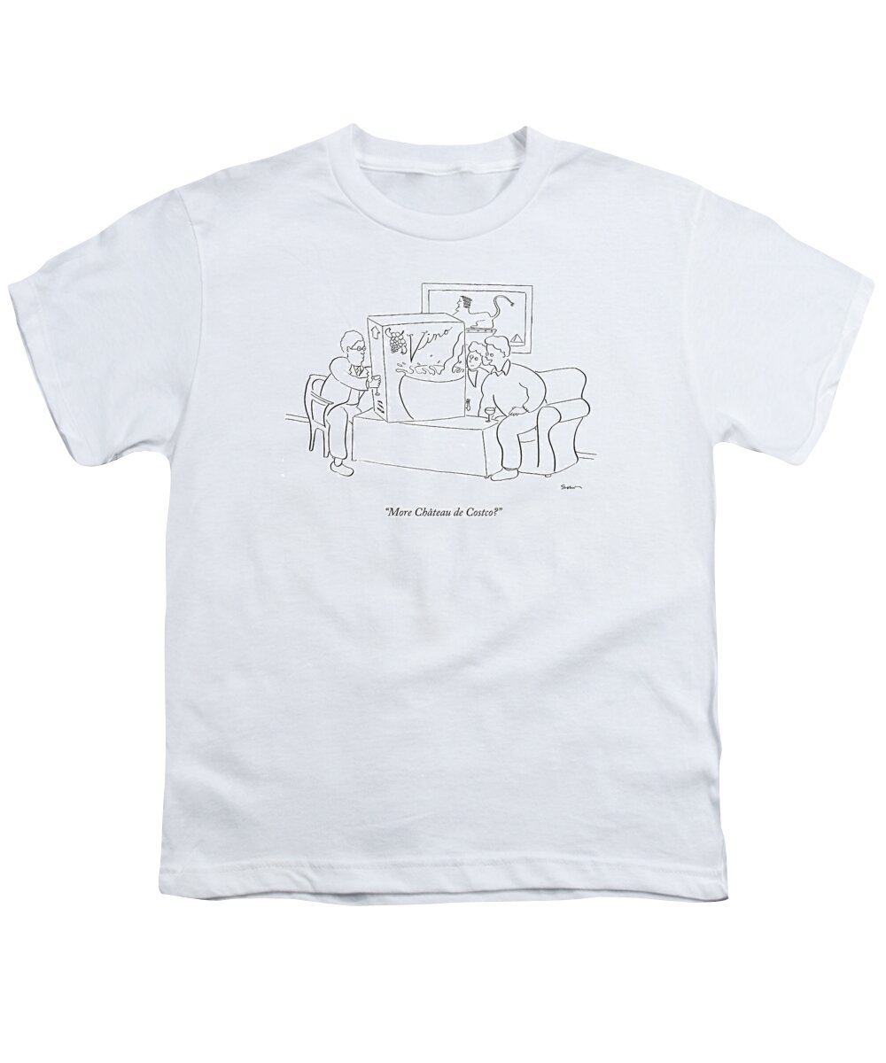 Box Youth T-Shirt featuring the drawing More Chateau De Costco? by Michael Shaw