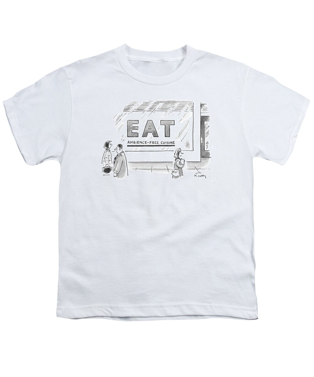 Food Youth T-Shirt featuring the drawing New Yorker May 7th, 2007 by Mike Twohy
