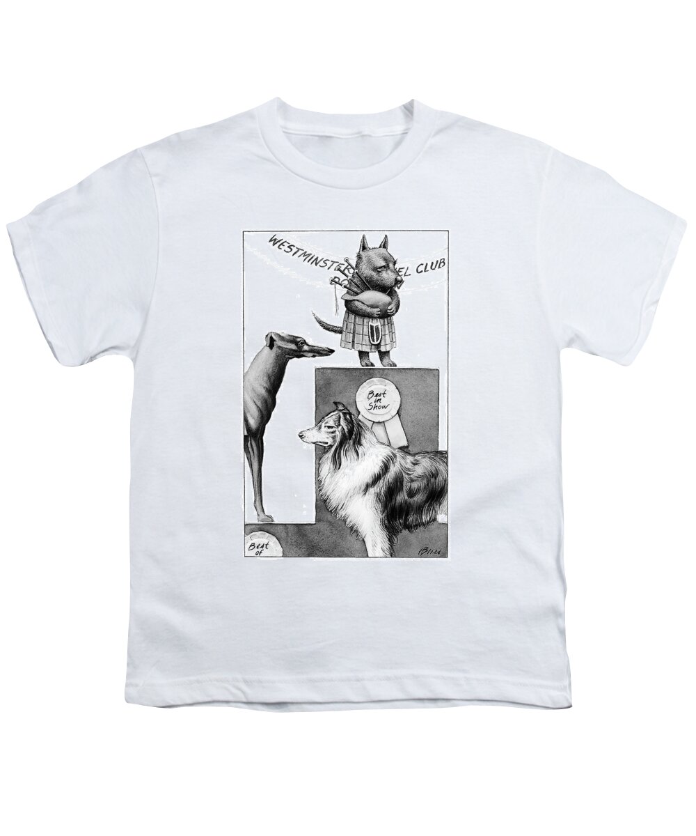 Animals Youth T-Shirt featuring the drawing New Yorker February 14th, 2000 by Harry Bliss