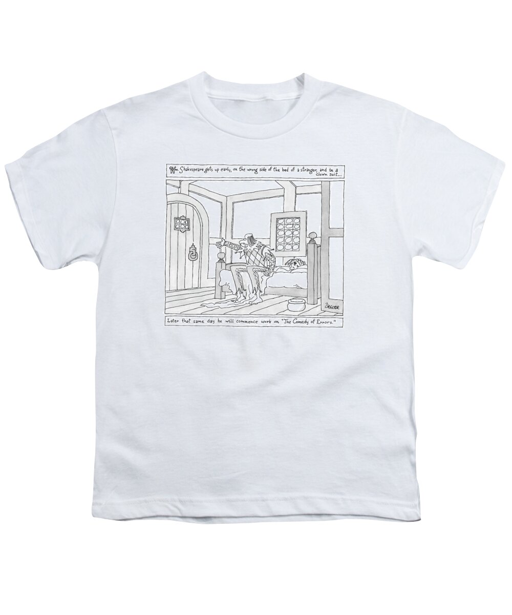 Poetry Youth T-Shirt featuring the drawing New Yorker March 26th, 2007 by Jack Ziegler