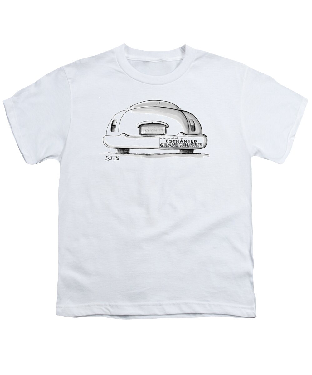 Car Youth T-Shirt featuring the drawing New Yorker November 27th, 2006 by Julia Suits